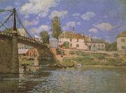 Alfred Sisley The Bridge at Villeneuve-la-Garenne oil painting artist
